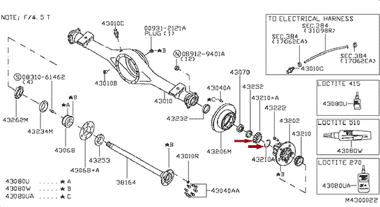 Подшипник задней ступицы Nissan Cabstar (Ниссан Кабстар) F24 - внутренний, Japan