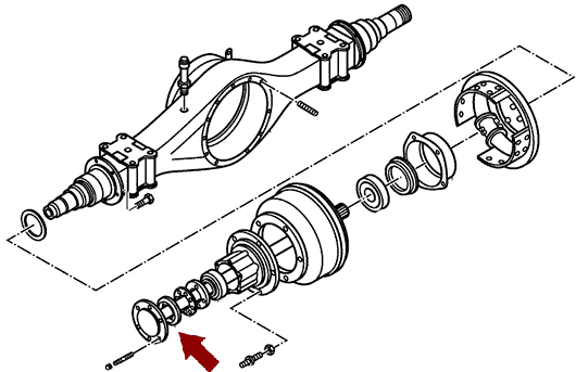 Сальник задней ступицы JMC 1051 ЕВРО-3 - наружний