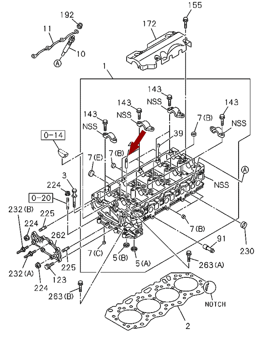 На схеме изображено Втулка направляющая клапана ISUZU (ИСУЗУ) NLR85/NMR85 дв. 4JJ1T, оригинал, 8942394230